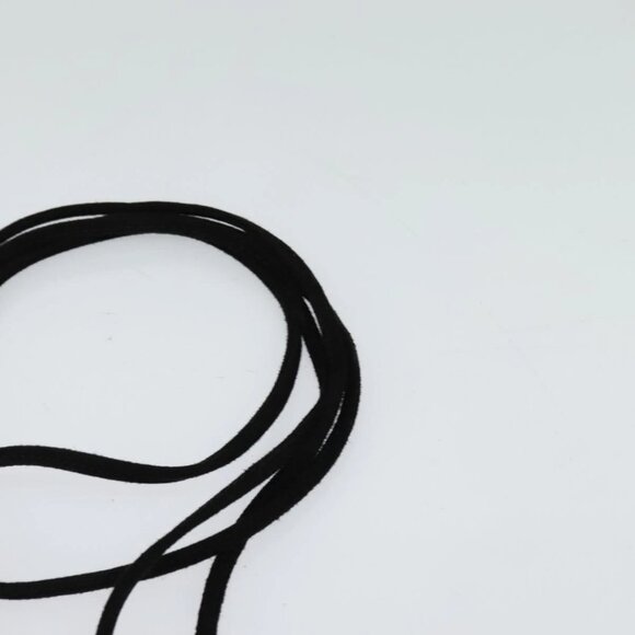 Miu Miu Shoulder Pouch Suede Black Gold Auth 120859 - Picture 9 of 16